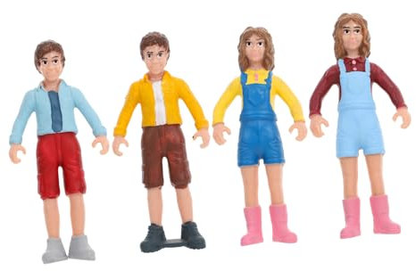 KALLORY 1 Satz Charakter Modell Ornamente realistisch Mini Zahlen Spielzeugmenschenfiguren Menschen Figuren Modell Figur Figuren Kinderfiguren Spielzeugfiguren PVC