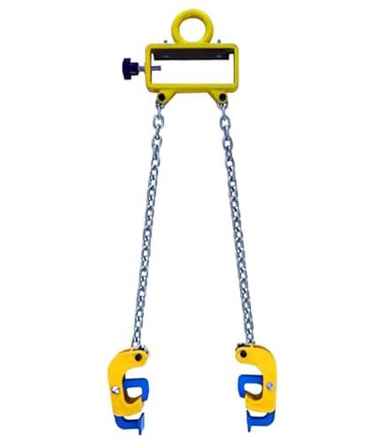 SAYEYBU Elevador De Tambor De Cadena Mejorado, GrúA De Montacargas para Tambores De 55 Galones, Cadenas De ElevacióN De Tambores De Metal Y PláStico, 2 Ganchos Y Cadenas,03