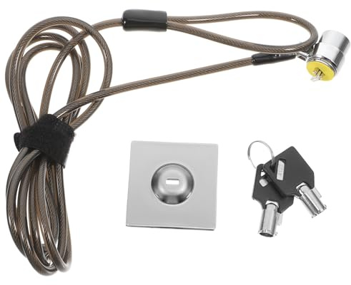 Alipis Candado Seguridad Antirrobo Eficaz de Aleación de Zinc para Portátil con Cable de 1.9 M Resistente y Fácil de Desbloquear, Adecuado para Oficina y Dormitorio