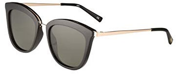Le Specs CALIENTE BLACK/GOLD - Sonnenbrille für Damen CAT-EYE Rahmenform mit hohem UV-Schutz LSP1702012