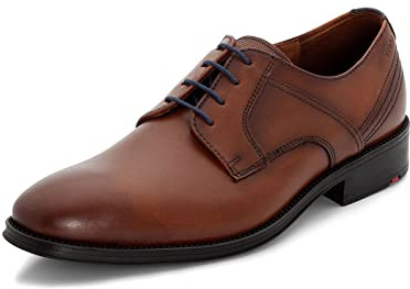 LLOYD Herren Schnürhalbschuhe Gala, Männer Businessschuhe,Derby,Normalweit,Schnuerer,straßenschuhe,Strassenschuhe,Cognac/Midnight,46 EU / 11 UK