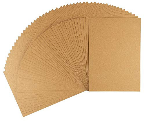 Ideen mit Herz Kraftpapier | Premium Kartonpapier | Bastelpapier | Kartonpapier | Kraftkarton | Pappe zum Basteln | 220 g/m² (Din A3 | 50 Blatt)