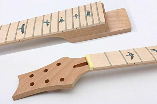 Yinfente Gitarrenhals, 22 Bünde, 64,8 cm, Gitarrenersatz, Palisander-Griffbrett, Dreieck-Inlay-Set in der Ferse
