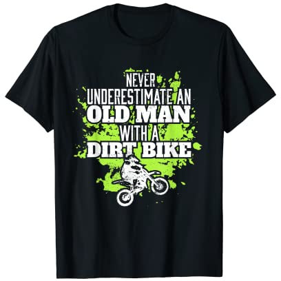 Unterschätze Nie Einen Alten Mann Mit Motorrad T-Shirt