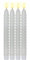 LED Kerzen mit Timerfunktion | LED Stabkerzen weiß | LED Kerzen flackernde Flamme | LED Kerze mit Timer | Kerzen Deko | Stabkerzen gedreht | Kerzen Set 4er | Deko Kerzen | Stabkerzen LED