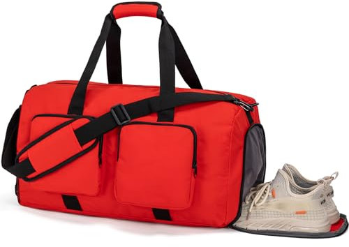 GreenTaya Sporttasche Reisetasche für Damen Herren mit Schuhfach, Weekender Duffel Bag wasserdichte Schwimmtasche Travel Gym Bag Handgepäck Tasche für Reisen, Sport, Fitness, Training