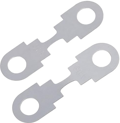 AERZETIX - C69943 - Juego de 2 fusibles lámina planos 30A para coche - longitud 42mm - en metal - compatible con números OE 104 249 01