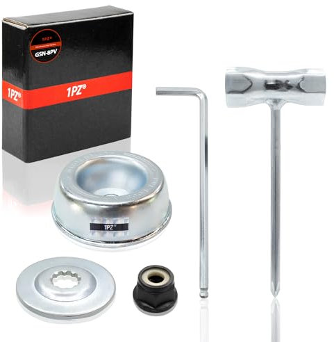 1PZ GSN-8PV 5 Piezas Kit de Adaptador de Cuchilla Reemplazo para Stihl Kit para Cabezal Desbrozadora STIHL FS120 FS130 FS130R FS200 FS200R FS250 FS55, Kit de Mantenimiento Cortadora de Césped Kit