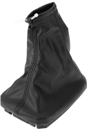Hihaha N°0738423 Soufflet de levier de vitesses pour Opel Corsa C 2000-2003 Housse de pommeau de levier de vitesses Cache de levier de vitesses en cuir anti-poussière 1 Pc Noir