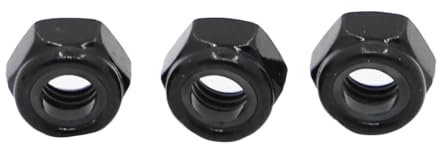 Contratuerca, Tuercas autoblocantes Inserto de nailon de acero al carbono negro Tuercas hexagonales autoblocantes Contratuerca Tuerca deslizante M2 M2.5 M3 M3.5 M4 M5 M6 M8 M10 M12 M16(M6 20pcs)(M6 20