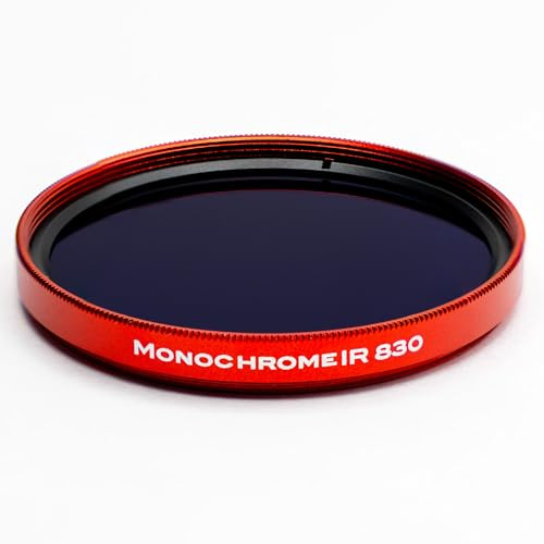 TruColor Monochrome IR 830, Infrared Filter, 830nm IR Pass for Full-Spectrum or IR-Converted Cameras, High-Contrast Black-and-White Infrared Photography for Landscape, Architecture & Fine Art (58mm)