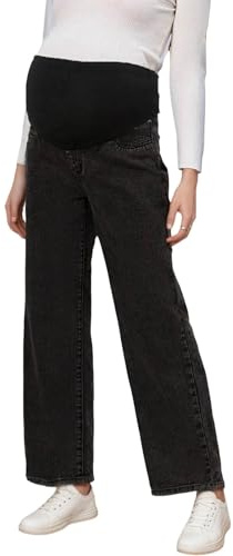 Pantalones vaqueros embarazados para mujer, holgados, pierna recta, pantalones de maternidad, cómodos, elásticos, de verano, pantalones de mezclilla, piernas anchas, pantalones de salón, ropa de calle