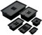 Grunwerg PC-8190LNBL 1 Contenitore Gastronorm, Policarbonato, Acciaio, Nero