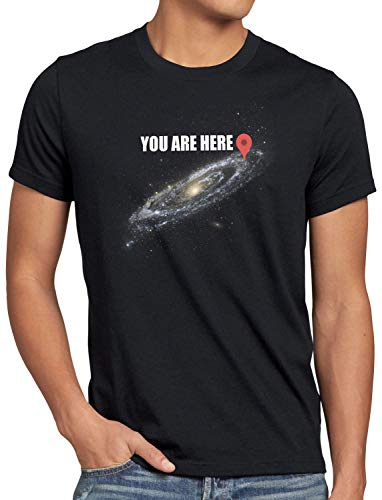 style3 Galaxy - You are Here T-Shirt Homme Navigation Voie lactée