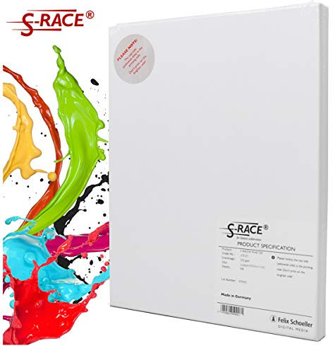 S-RACE Sublimationspapier DIN A4 100 Blatt 120g/m² - geeignet für Inkjet Drucker mit Sublimationstinte - schnell trocknend, wischfest