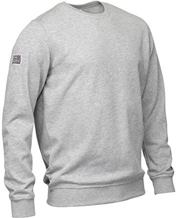JCB Workwear Men's Marl Basic Sweatshirt, Grey, L