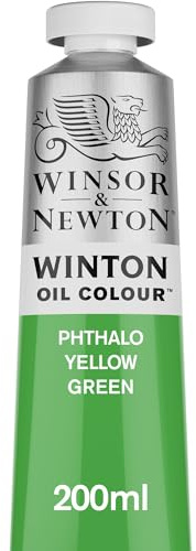 Winsor & Newton - Oil Colour Paint - Winsor & Newton Winton Oil 200ml - Winsor and Newton - Winton Oil Colour - 200ml - Phthalo Yellow Green