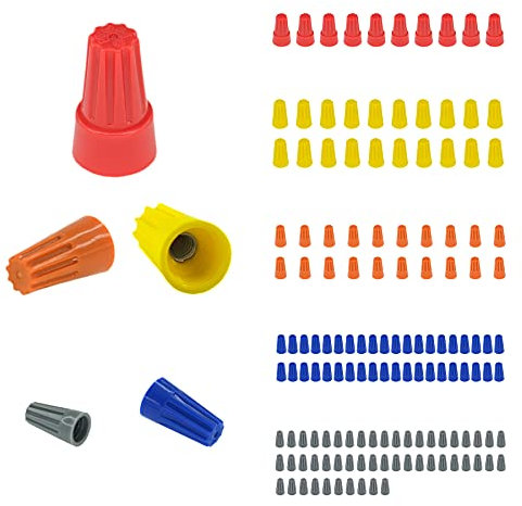 140 PCS Wire Connectors, Electrical Connectors,Wire Caps,Cable Connectors,Quick Connection Terminals