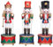 SHATCHI 30cm Musical Box Wooden Christmas Nutcrackers Soldiers Animated Clockwork Puppet Figurines Home Decoration Ornament - Supplied One