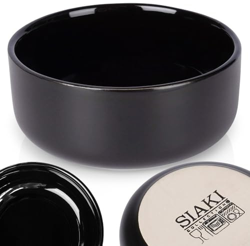 Vilde Keramikschälchen Keramikschüssel Snackschälchen Dipschälchen Schälchen aus Keramik schwarz 9 cm 150 ml