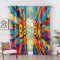 Superhero Curtains for Boys Bedroom - Superhero Curtains - Boom Comic Book Pop Art Blackout Curtains 46 x 54 Inch (Width x Drop) 2 Panels, Retro Colourful Fun Eyelet Curtains & Drapes