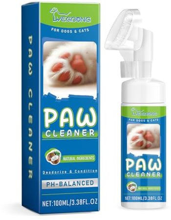 100ml Pfotenreiniger Haustier Pfotenreiniger Pfotenreiniger ohne Wasser Pfotenreiniger Hund Katze Pfotenreiniger mit Pfotenpflege Bürste