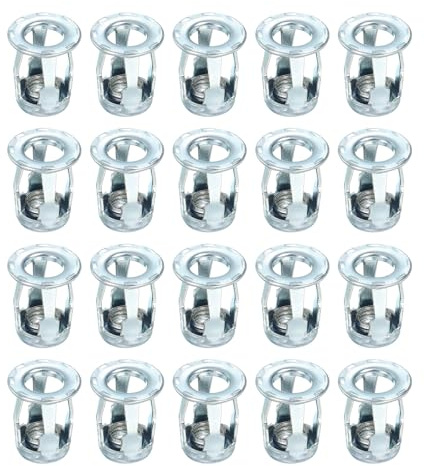 PATIKIL Dadi Espansione Dadi A Petalo M8, 20 Pz Dadi Jack Acciaio Al Carbonio Dadi A Rivetto A Forma Di Petalo Inserti Dadi Per Pareti Sottili Pareti Cave Lamiera Ferro