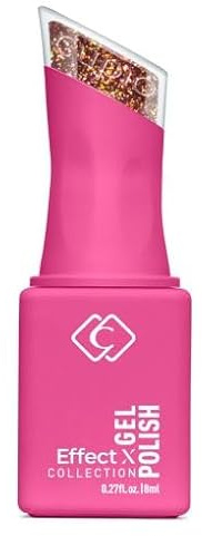 Cupio Effect X Collection Flash Treasure gelpolish 8 ml – transparent effektgel med fina glitterpartiklar och färgskimmer, mångsidig, professionell nail art-finish