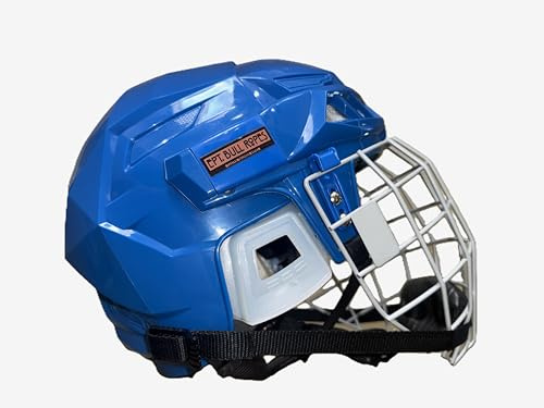 Rodeo Equestrian Bull Riding Protective Helmet Blue - EPT 107 Series (Small)