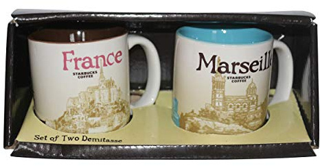 Starbucks Café Espresso Set Demitasse Marseille France Café Espresso Tasse