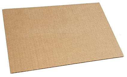 25 x Double Wall Cardboard Sheets Corrugated Pads Dividers Arts Craft Shipping Postal Board (594mm x 841mm A1)