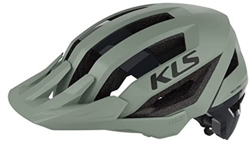 Kellys KLS Outrage Fahrradhelm, verstellbar L/XL 59-63 cm, geeignet für Mountainbike, Rennen, BMX, Unisex (grün)