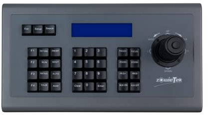 Zowietek PTZ Kamera 3D Joystick Controller | PTZ Serielle Tastatur | Visca Pelco-D/P | RS232 RS422 RS485 | Controller für NDI PTZ Kamera Live Streaming in Kirche, Meeting, Videokonferenz