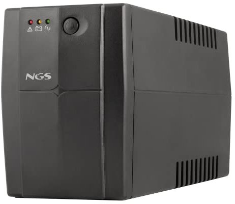 NGS FORTRESS900V3 - Sistema de Alimentación Ininterrumpida SAI, Off Line UPS 600 VA, Tensión Constante de Salida 360W para 2 Enchufes Schuko