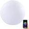 Luminea Home Control Deko Lichter: WLAN-Akku-Leuchtkugel mit RGBW-LEDs und App, 576 lm, IP54, Ø 20 cm (WLAN Akku Leuchtkugeln, LED-Kugeln, Tischleuchte Batterie)