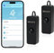 WIOONI 2 Stück WLAN Bewegungsmelder Innen, Infrarot-PIR-Bewegungssensor für das Heim-Alarmsystem, Mini, Kostenlose APP-Benachrichtigung, Kompatibel mit Smart Life und Tuya Smart, Schwarz
