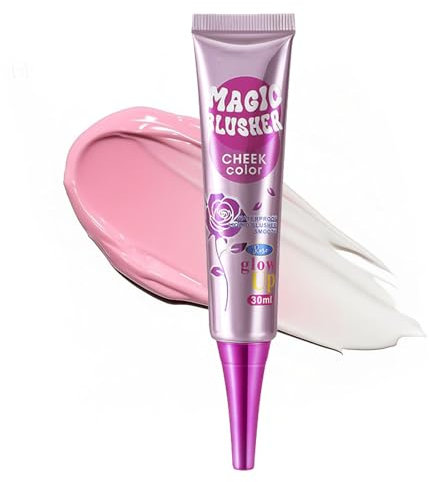 Cream Blush, Soft Cream Blushers for Cheeks Make Up, Magic Color Changing Blush, Blusher Hydrating, Lightweight, Dewy, and Radiant Flushed Cheeks, Long Lasting Blendable