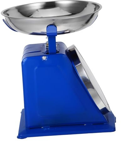 Alipis Balance De Cuisine Mécanique Rétro : Balance Manuelle De 10 kg Avec Grand Cadran Et Plateau Amovible Pour Ingrédients Secs, Fruits, Légumes, Grains De Café