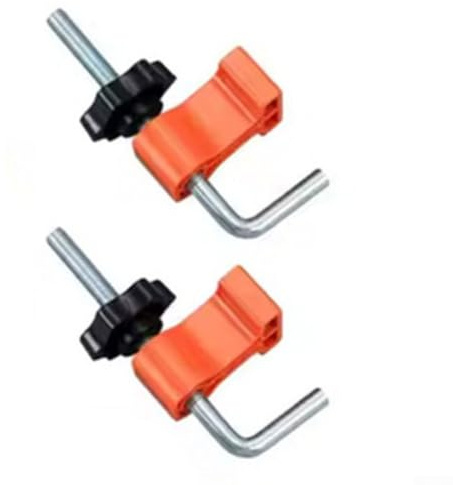 Yuanpgky Juego de 2 abrazaderas de ángulo de 90 grados para carpintería, cuadrados de posicionamiento en ángulo recto de aleación de aluminio para montaje de marco de gabinete y tareas de perforación