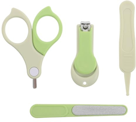 HONITANO Kit de manicura para bebés (1 unidad) - Herramienta para el cuidado de las uñas con pinzas de seguridad, lima, cortauñas y cortador - Set de manicura para recién nacidos, regalo para