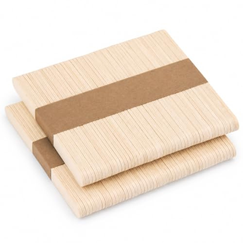 OWLKELA 100Pcs Lolly Sticks, 3.66 inch, Wooden | Lollipop Craft Sticks, Popsicle Sticks for Home, School and Classroom,for Crafts, Arts and Handwork