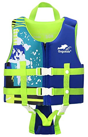 Gogokids Kids Schwimmweste Folat Jacket, Kleinkind Schwimmtraining Bouyancy Badeanzug Assist Badebekleidung für 17-21 kg 4-6 Jahre Baby Kids