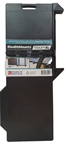 StealthMounts Trax90 XL Track Saw Square for Makita | 90° Right Angle Plunge Saw Guide Rail Angle Stop
