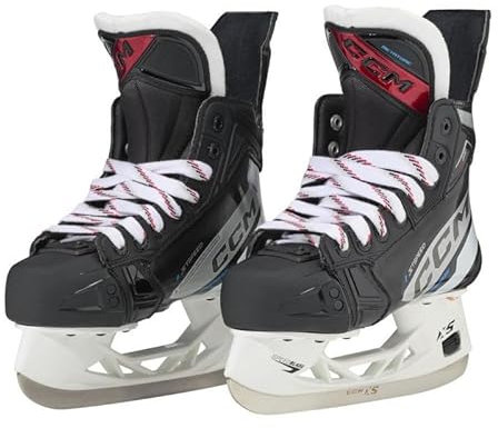 CCM Jetspeed FT680 - Patines de hockey sobre hielo para niño (anchura: regular, talla: 3,5)