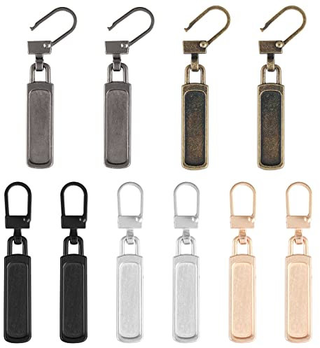 10 Stück Reißverschluss Abnehmbares Zipper Ersatz Für Anhänger, Bekleidungsjacken, Koffer, Hosen, Jeans, Mantel, Gepäck, Geldbörse