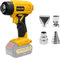 Schnurlose Heißluftpistole für DeWalt 20V Max Li-Ion Akku, 400W 990℉ (532℃) Heißluftpistole Überlastungsschutz mit 4 Düsenaufsätzen für Schrumpffolie, Basteln, Rohrbiegen (KEINE BATTERIE)