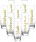 NUPTIO Sektgläser Becher Geschenk Hochzeit: Satz von 8 Gravur Gläser Bride Bridesmaid Trauzeugin Champagner Prosecco Glasses Gold Tumbler Party Champagnerglas Sektflöten Gift Stemless