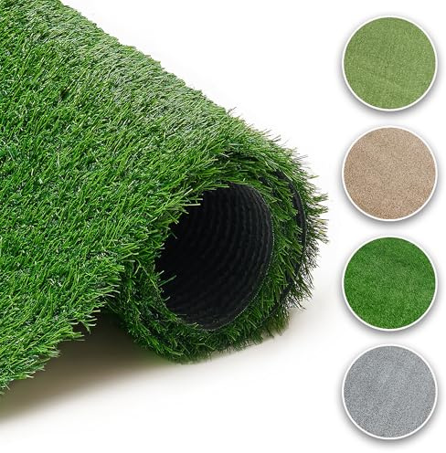 TAPISO Canyoo Erba Sintetica Verde 30 mm per Esterno da Giardino Terazza Balcone Giardino d'inverno Prato Sintetico Resistente UV Tappeto Erba Finta al Metro Rotolo 300 x 300 cm