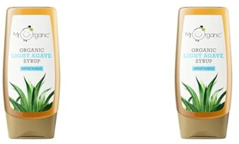 Mr Organic - Organic Light Agave Syrup 250ml - Non GMO & Preservative Free - Gluten Free & Vegan - Made With Organic Agave Syrup - Pack of 2