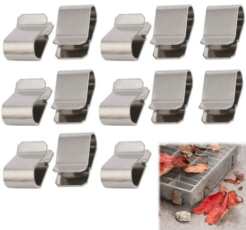 Clip en U de Acero Inoxidable - Pinzas Ajustables de Metal para Cubiertas Con Resorte - Abrazaderas en U